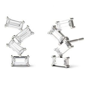 Charles & Colvard Moissanite earrings